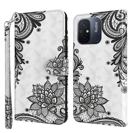 3D Painting Pattern Leather Phone Case, For Xiaomi Redmi 11A 4G, For Xiaomi Redmi Note 12 Pro 5G Global