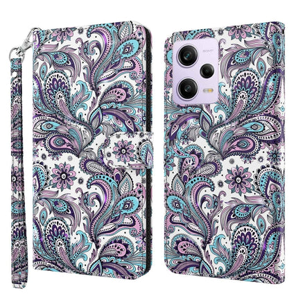 3D Painting Pattern Leather Phone Case, For Xiaomi Redmi 11A 4G, For Xiaomi Redmi Note 12 Pro 5G Global