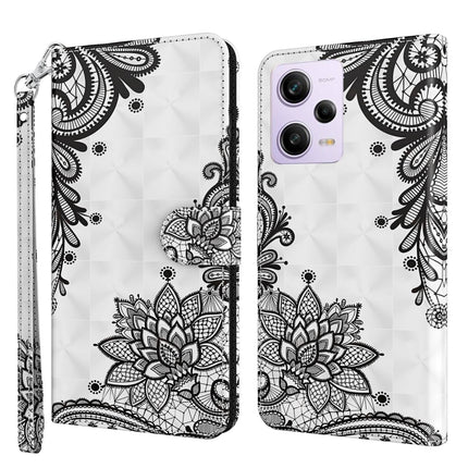 3D Painting Pattern Leather Phone Case, For Xiaomi Redmi 11A 4G, For Xiaomi Redmi Note 12 Pro 5G Global