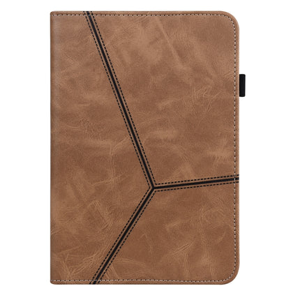 Embossed Striped Leather Tablet Case, For Lenovo Tab M8 4th Gen TB-300FU, For Lenovo Tab P11 Gen 2, For Lenovo Tab P11 Pro Gen 2