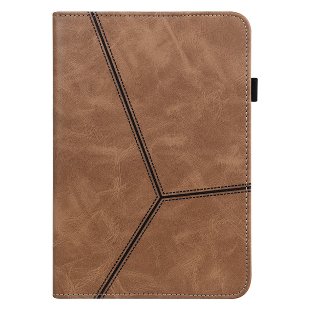Embossed Striped Leather Tablet Case, For Lenovo Tab M8 4th Gen TB-300FU, For Lenovo Tab P11 Gen 2, For Lenovo Tab P11 Pro Gen 2