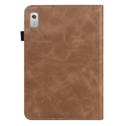 Embossed Striped Leather Tablet Case, For Lenovo Tab M8 4th Gen TB-300FU, For Lenovo Tab P11 Gen 2, For Lenovo Tab P11 Pro Gen 2