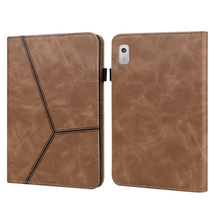 Embossed Striped Leather Tablet Case, For Lenovo Tab M8 4th Gen TB-300FU, For Lenovo Tab P11 Gen 2, For Lenovo Tab P11 Pro Gen 2