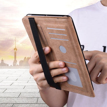 Embossed Striped Leather Tablet Case, For Lenovo Tab M8 4th Gen TB-300FU, For Lenovo Tab P11 Gen 2, For Lenovo Tab P11 Pro Gen 2