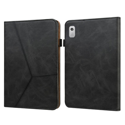 Embossed Striped Leather Tablet Case, For Lenovo Tab M8 4th Gen TB-300FU, For Lenovo Tab P11 Gen 2, For Lenovo Tab P11 Pro Gen 2