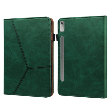 Embossed Striped Leather Tablet Case, For Lenovo Tab M8 4th Gen TB-300FU, For Lenovo Tab P11 Gen 2, For Lenovo Tab P11 Pro Gen 2