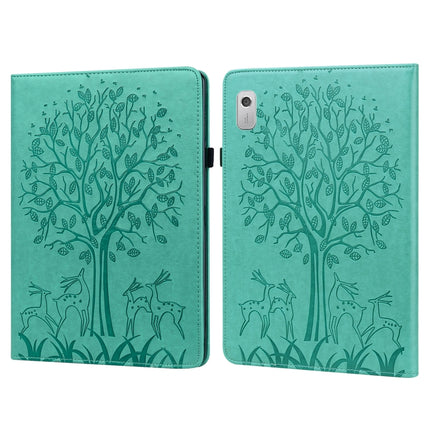 Tree & Deer Pattern Embossed Leather Tablet Case, For Lenovo Tab M8 4th Gen TB-300FU, For Lenovo Tab P11 Gen 2, For Lenovo Tab P11 Pro Gen 2, For Huawei MatePad SE 10.4 2022