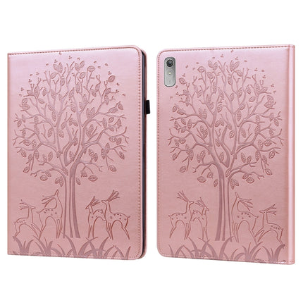 Tree & Deer Pattern Embossed Leather Tablet Case, For Lenovo Tab M8 4th Gen TB-300FU, For Lenovo Tab P11 Gen 2, For Lenovo Tab P11 Pro Gen 2, For Huawei MatePad SE 10.4 2022