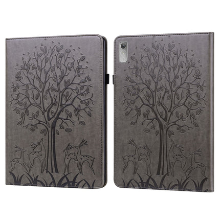 Tree & Deer Pattern Embossed Leather Tablet Case, For Lenovo Tab M8 4th Gen TB-300FU, For Lenovo Tab P11 Gen 2, For Lenovo Tab P11 Pro Gen 2, For Huawei MatePad SE 10.4 2022