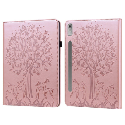 Tree & Deer Pattern Embossed Leather Tablet Case, For Lenovo Tab M8 4th Gen TB-300FU, For Lenovo Tab P11 Gen 2, For Lenovo Tab P11 Pro Gen 2, For Huawei MatePad SE 10.4 2022