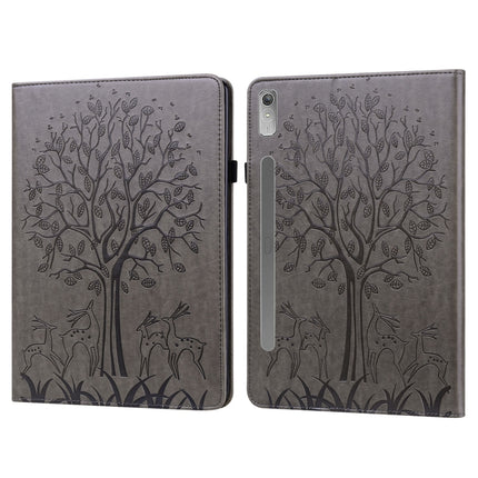 Tree & Deer Pattern Embossed Leather Tablet Case, For Lenovo Tab M8 4th Gen TB-300FU, For Lenovo Tab P11 Gen 2, For Lenovo Tab P11 Pro Gen 2, For Huawei MatePad SE 10.4 2022
