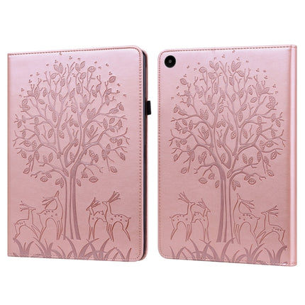 Tree & Deer Pattern Embossed Leather Tablet Case, For Lenovo Tab M8 4th Gen TB-300FU, For Lenovo Tab P11 Gen 2, For Lenovo Tab P11 Pro Gen 2, For Huawei MatePad SE 10.4 2022