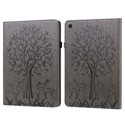 Tree & Deer Pattern Embossed Leather Tablet Case, For Samsung Galaxy Tab S5e, For Samsung Galaxy Tab A 9.7 T550 / T555