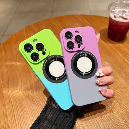 Gradient Skin Feel MagSafe Magnetic Phone Case, For iPhone 14 Pro Max, For iPhone 14 Pro, For iPhone 14, For iPhone 14 Plus