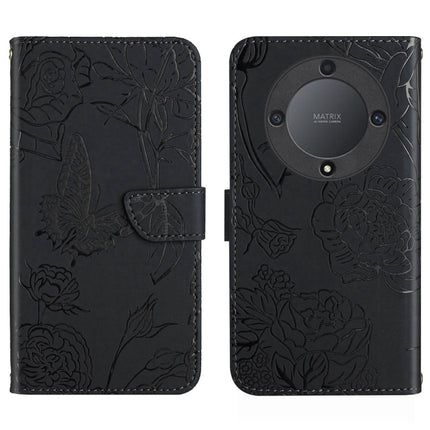 HT03 Skin Feel Butterfly Embossed Flip Leather Phone Case, For Realme C55, For Xiaomi Redmi Note 12 4G Global, For Honor X9a 5G / Magic5 Lite, For Honor X5 4G