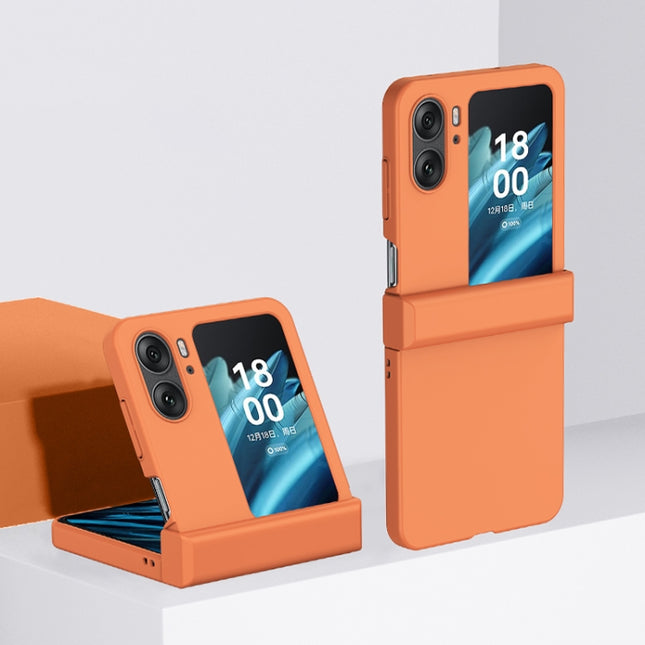 Three-stage Skin Feel PC Phone Case with Hinge, For OPPO Find N2 Flip