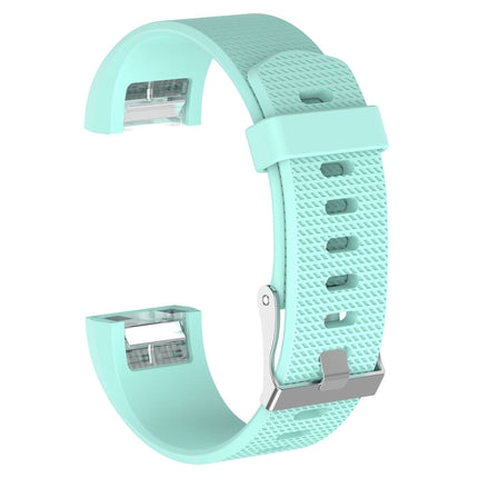 For Fitbit Charge 2 Common Texture Silicone Replacement Wrist Strap Watchband with Buckle, S