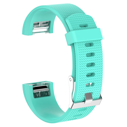 For Fitbit Charge 2 Common Texture Silicone Replacement Wrist Strap Watchband with Buckle, S