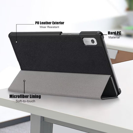 3-folding Leather Smart Tablet Case, For Lenovo Tab M9 TB-310FU