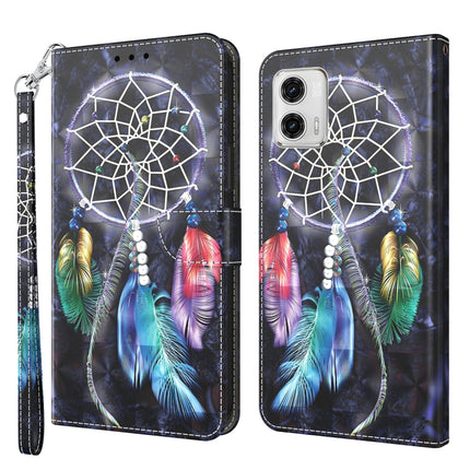 3D Painted Leather Phone Case, For Motorola Moto G73, For Google Pixel 7 5G