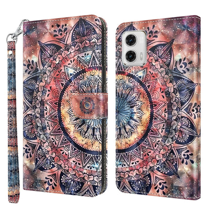 3D Painted Leather Phone Case, For Motorola Moto G73, For Google Pixel 7 5G