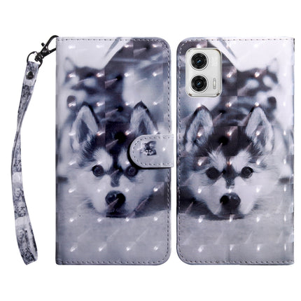 3D Painted Leather Phone Case, For Motorola Moto G73, For Google Pixel 7 5G
