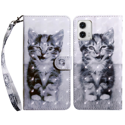 3D Painted Leather Phone Case, For Motorola Moto G73, For Google Pixel 7 5G