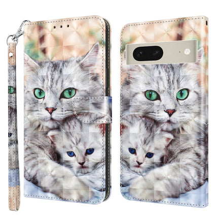 3D Painted Leather Phone Case, For Motorola Moto G73, For Google Pixel 7 5G