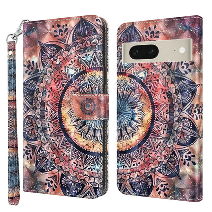 3D Painted Leather Phone Case, For Motorola Moto G73, For Google Pixel 7 5G