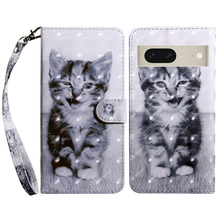 3D Painted Leather Phone Case, For Motorola Moto G73, For Google Pixel 7 5G