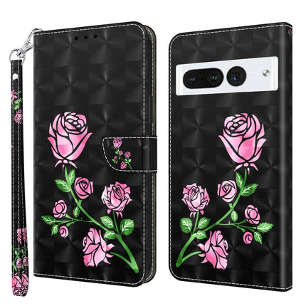 3D Painted Leather Phone Case, For Google Pixel 7 Pro 5G, For Google Pixel 7a 5G