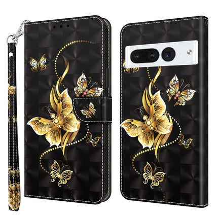 3D Painted Leather Phone Case, For Google Pixel 7 Pro 5G, For Google Pixel 7a 5G