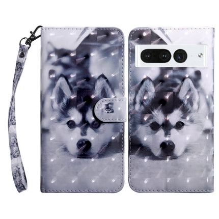 3D Painted Leather Phone Case, For Google Pixel 7 Pro 5G, For Google Pixel 7a 5G