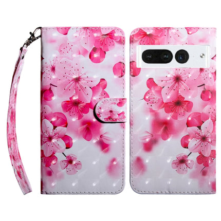 3D Painted Leather Phone Case, For Google Pixel 7 Pro 5G, For Google Pixel 7a 5G