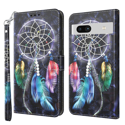 3D Painted Leather Phone Case, For Google Pixel 7 Pro 5G, For Google Pixel 7a 5G