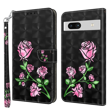 3D Painted Leather Phone Case, For Google Pixel 7 Pro 5G, For Google Pixel 7a 5G