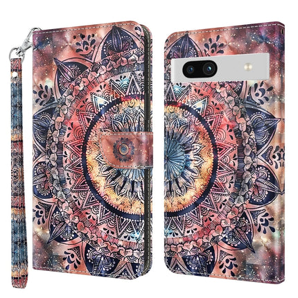 3D Painted Leather Phone Case, For Google Pixel 7 Pro 5G, For Google Pixel 7a 5G