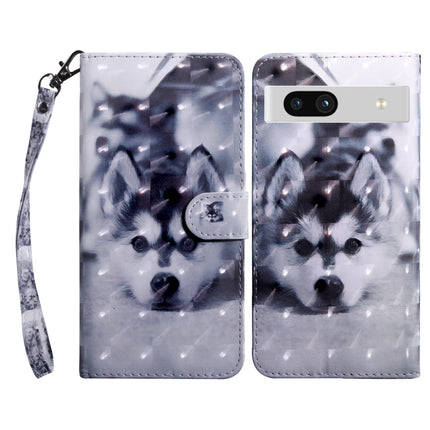 3D Painted Leather Phone Case, For Google Pixel 7 Pro 5G, For Google Pixel 7a 5G