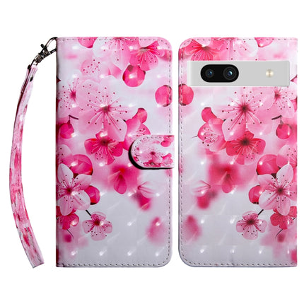3D Painted Leather Phone Case, For Google Pixel 7 Pro 5G, For Google Pixel 7a 5G