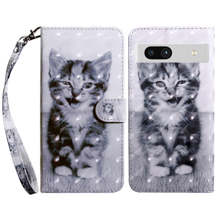 3D Painted Leather Phone Case, For Google Pixel 7 Pro 5G, For Google Pixel 7a 5G