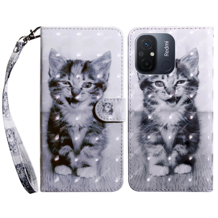 3D Painted Leather Phone Case, For Xiaomi Redmi 11A, For Samsung Galaxy A24 4G