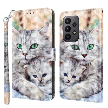 3D Painted Leather Phone Case, For Xiaomi Redmi 11A, For Samsung Galaxy A24 4G