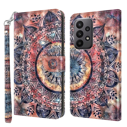 3D Painted Leather Phone Case, For Xiaomi Redmi 11A, For Samsung Galaxy A24 4G
