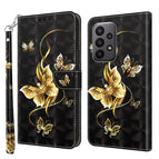 For Samsung Galaxy A24 4G / Golden Swallow Butterfly