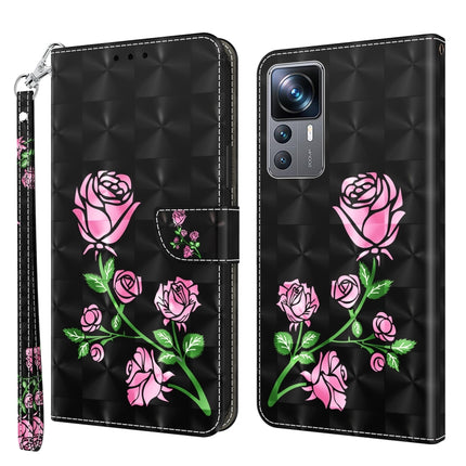 3D Painted Leather Phone Case, For Xiaomi 12T Pro
