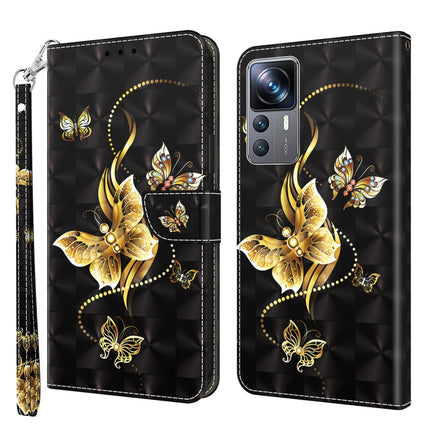 3D Painted Leather Phone Case, For Xiaomi 12T Pro