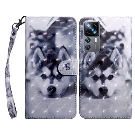 3D Painted Leather Phone Case, For Xiaomi 12T Pro