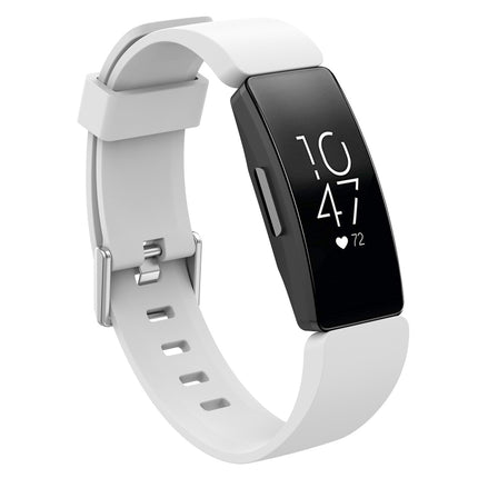 For Fitbit Inspire / Inspire HR Glossy Surface Silicone Replacement Wrist Strap Watchband, S, L