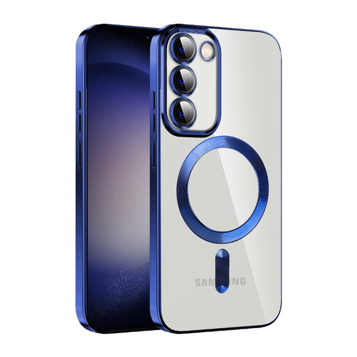 CD Texture Plating TPU MagSafe Phone Case with Lens Film, For Samsung Galaxy S23 5G, For Samsung Galaxy S23+ 5G, For Samsung Galaxy S23 Ultra 5G