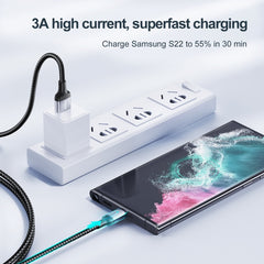JOYROOM S-UC027A10 Extraordinary Series 3A USB-A auf USB-C/Typ-C Schnellladedatenkabel, Typ-C, 1,2 m, Typ-C, 2 m, Typ-C, 3 m
